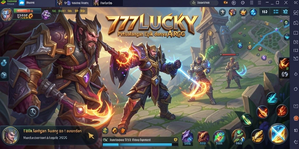 Tampilan gameplay ARPG yang mendebarkan dan penuh aksi.