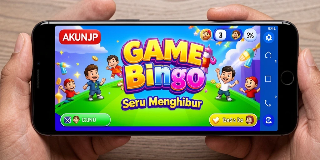 Tampilan gameplay AKUNJP yang menarik saat bermain Bingo.