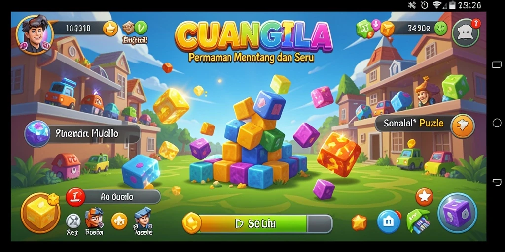 Screenshot CUANGILA menampilkan gameplay Puzzle yang seru dan penuh tantangan.