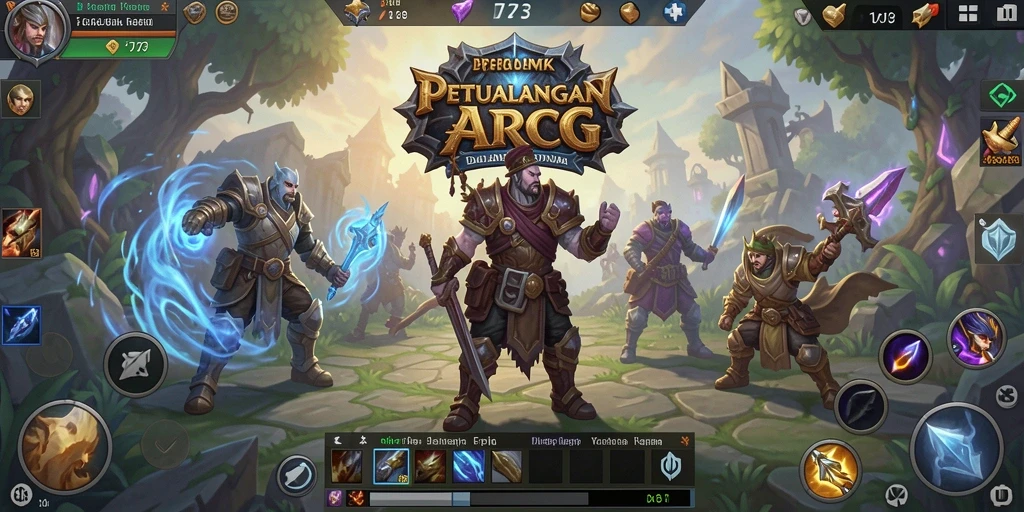 Tampilan gameplay D73 dengan aksi ARPG yang menegangkan.