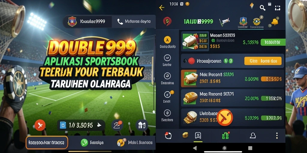 Tampilan menarik dari gameplay taruhan olahraga di DOUBLE999.
