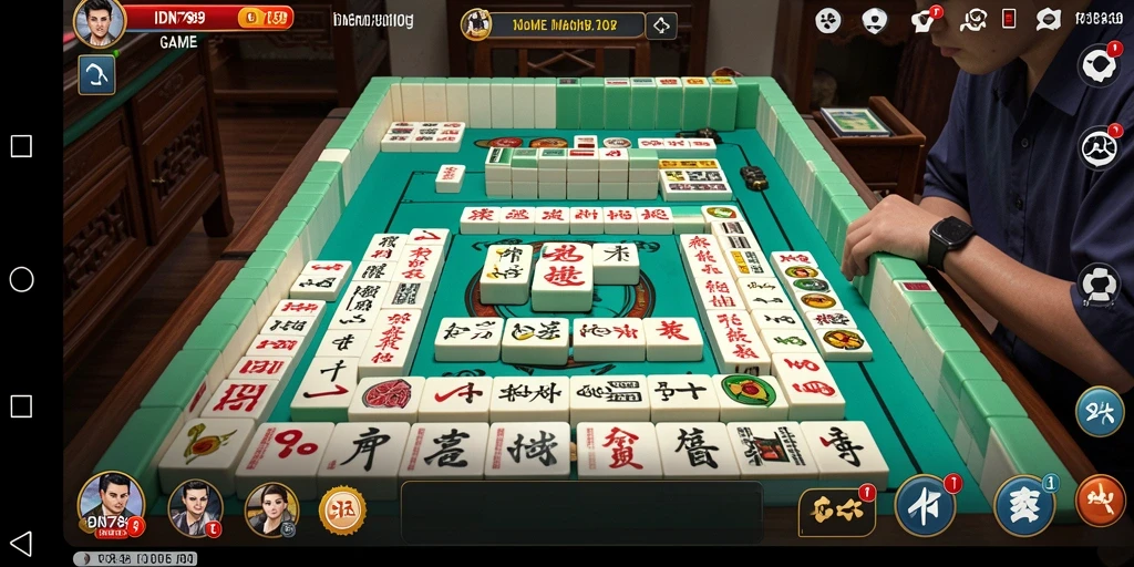 Screenshot gameplay IDN789 menampilkan momen seru permainan Mahjong.