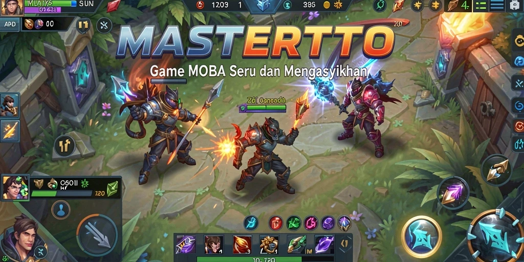 Gameplay menarik dari MASTERTOTO dengan aksi MOBA seru.