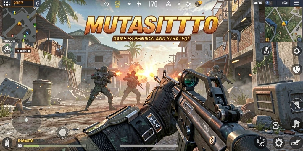 Tampilan gameplay MUTASITOTO yang mendebarkan dengan aksi FPS.