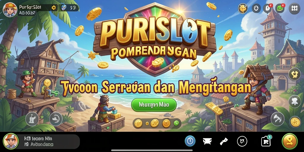 Tampilan gameplay <strong>PURISLOT</strong> yang menarik dengan berbagai mesin slot dan desain yang menawan.
