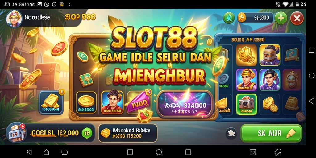 Tampilan gameplay SLOT88 yang menarik dan penuh warna.