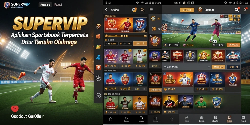 Tampilan menarik dari gameplay Sportsbook SUPERVIP dengan berbagai pilihan taruhan.
