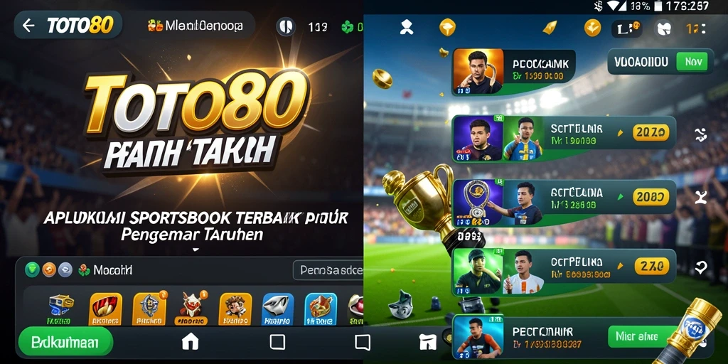 Screenshot utama TOTO80 menampilkan tampilan taruhan olahraga yang dinamis.