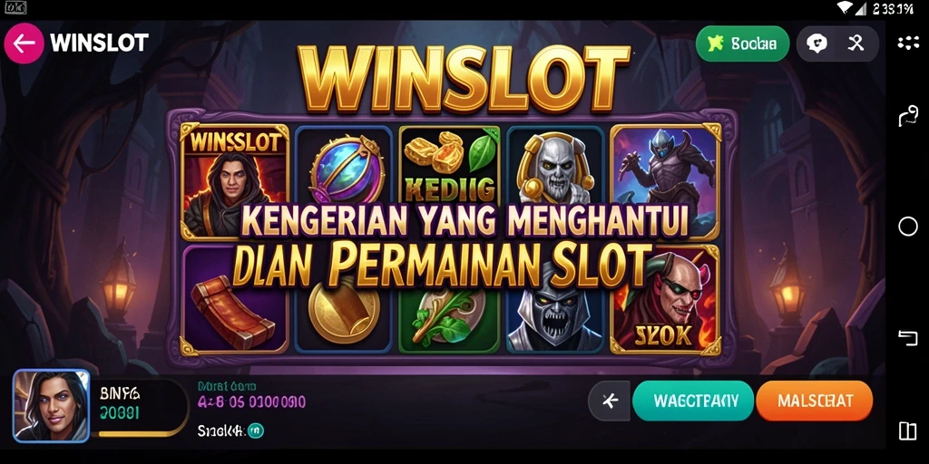 Gameplay WINSLOT yang menakutkan dengan simbol menyeramkan.